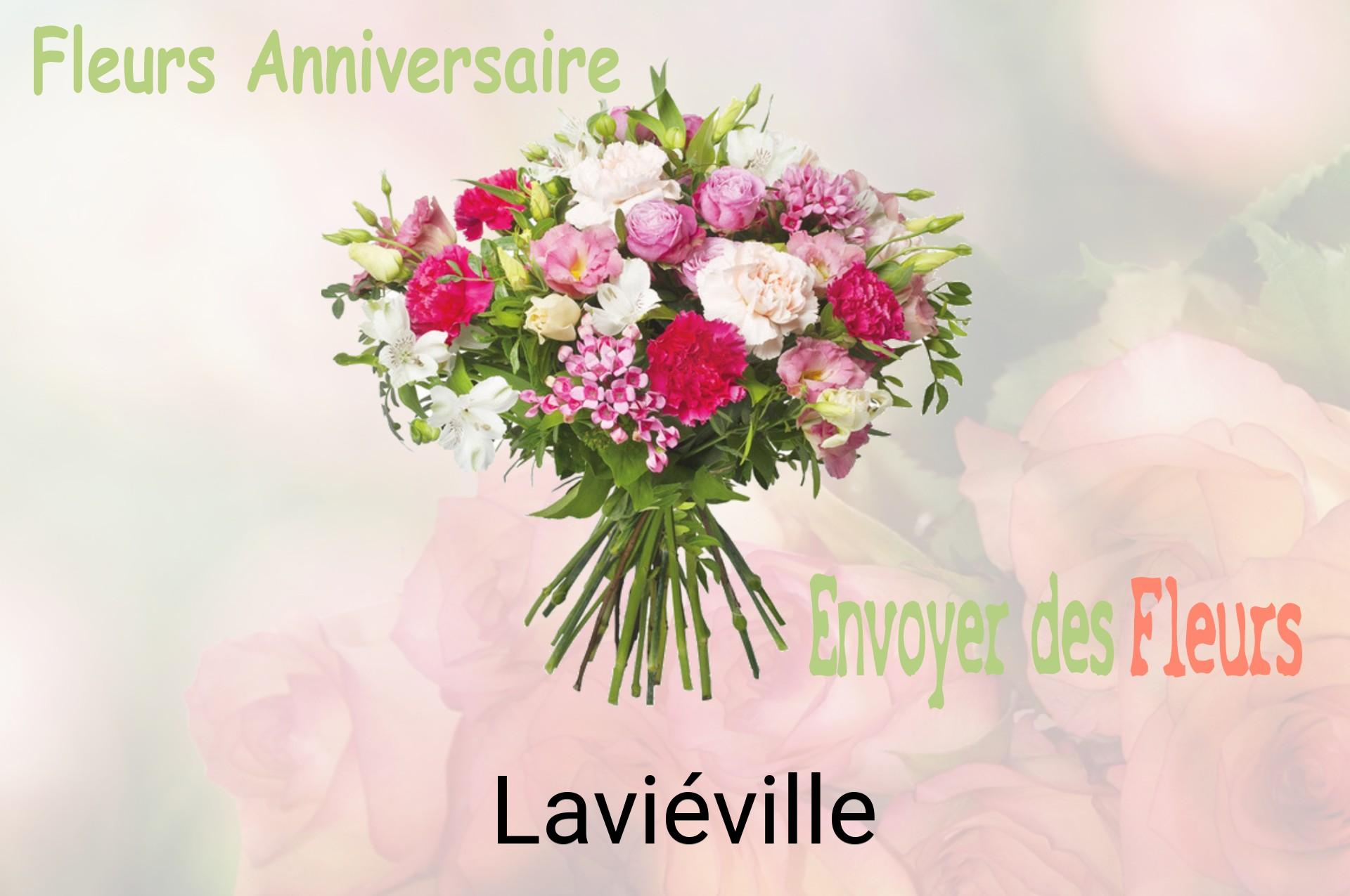 Bouquet de fleurs d’anniversaire livré à Laviéville